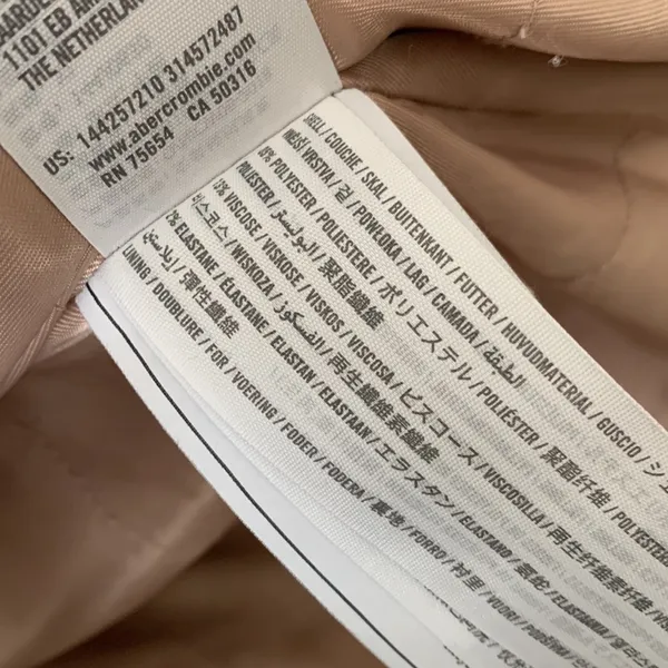 Abercrombie And Fitch Womens Oversized Tan Shacket Jacket Xl - Image 5
