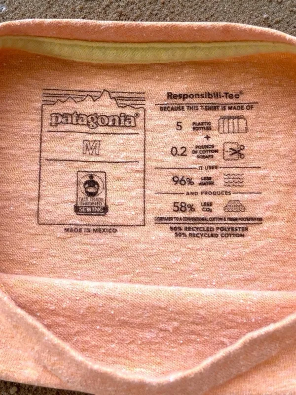 Patagonia Palm Protest Responsibili-Tee | Cowry Peach | Size M - Image 3