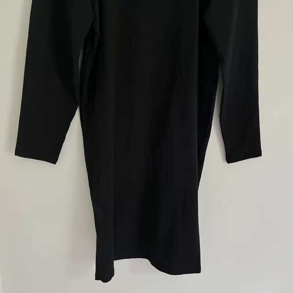 NWT Foxy Square Neck Long Sleeve Bodycon Mini Dress Black Size 2X - Image 9
