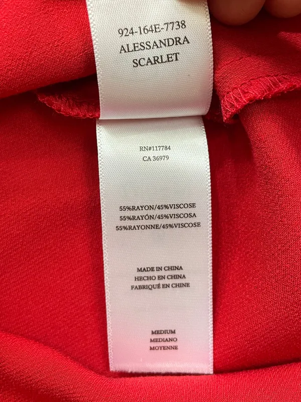 NWT Rails Alessandra Scarlet Red Satin Cowl Neck Ruched Mini Dress Sz M🧡🎀 - Image 13