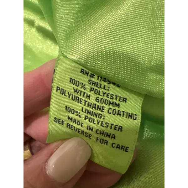 Indigo Saints Women's Gray Belted‎ Fleece Coat L lime Green satin like lining - Image 9