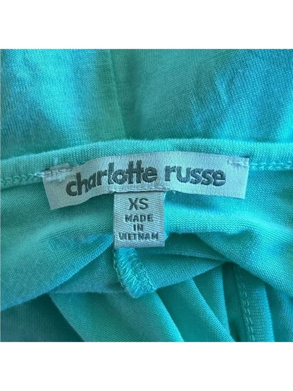 Charlotte Russe Turquoise Sleeveless Swing Dress XS - Image 3