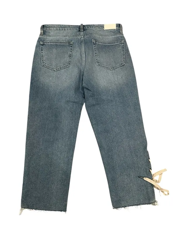 Hidden Tracey Lace-Up Hem Sides Ankle Crop Blue Jeans 29 - Image 8