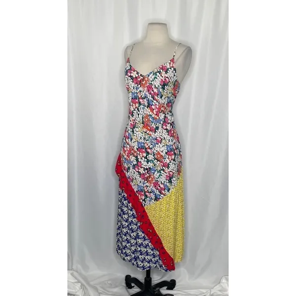 ANTHROPOLOGIE Colloquial Bias Conversations 52 of 52 Midi Slip Patchwork Medium - Image 6