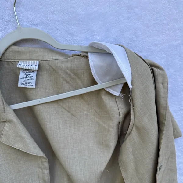 White Stag Tan Button-Up Blouse - Image 7