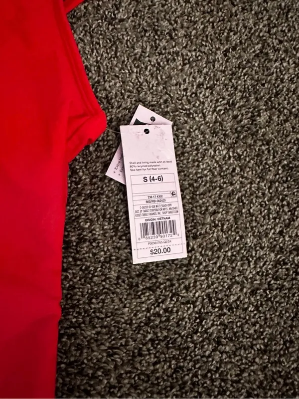 wild fable Red One Piece Swimsuit Size Small 0521 - Image 3