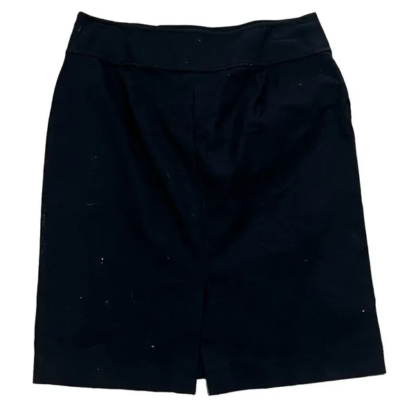 Lauren Ralph Lauren Women's Black Wool Blend A-Line Knee Length Skirt Size 8 - Image 6
