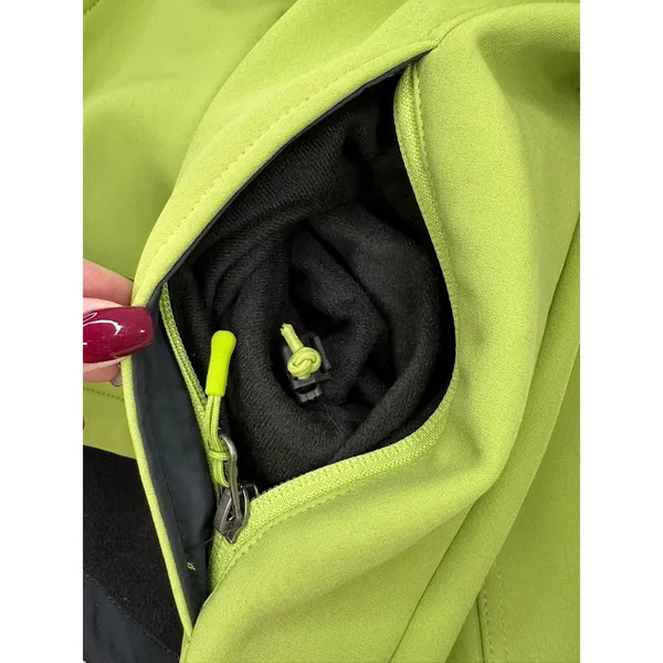 Marmot Womens Jacket Softshell M Green Fleece Lined Wind Resistant Hiking Coat - Image 6