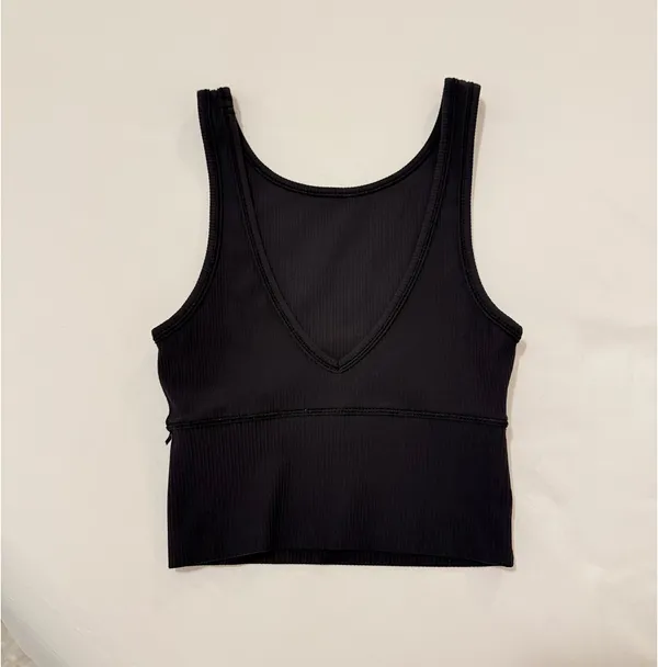 Lululemon Power Pivot Tank Top, Black, Size 4 - Image 2