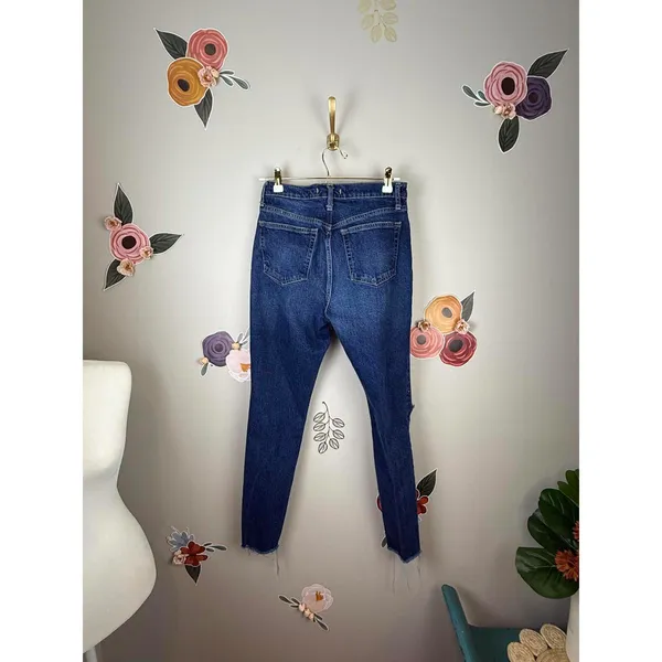 We the Free Stella Distressd High Waisted Denim Slim Jeans - Size - 29 - Image 3