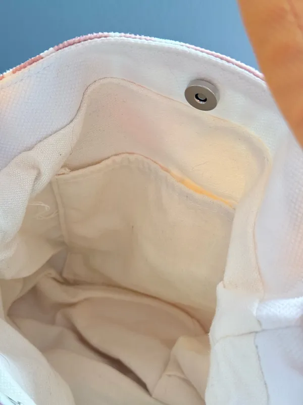 Pop Art Canvas Bucket Bag Pink - Image 4
