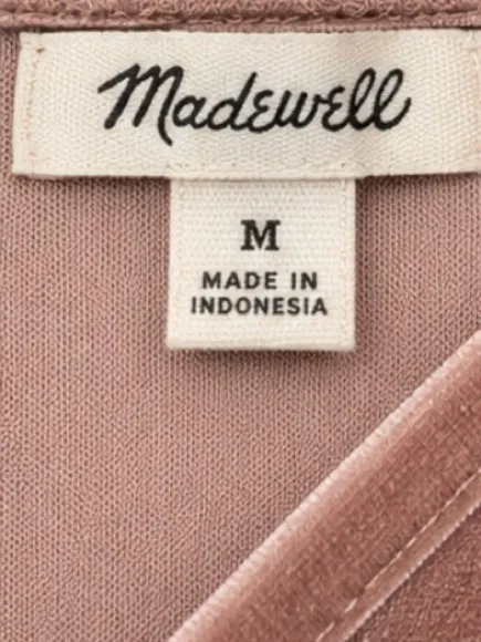 Madewell Velvet Wrap Bodysuit – Size Medium - Image 4