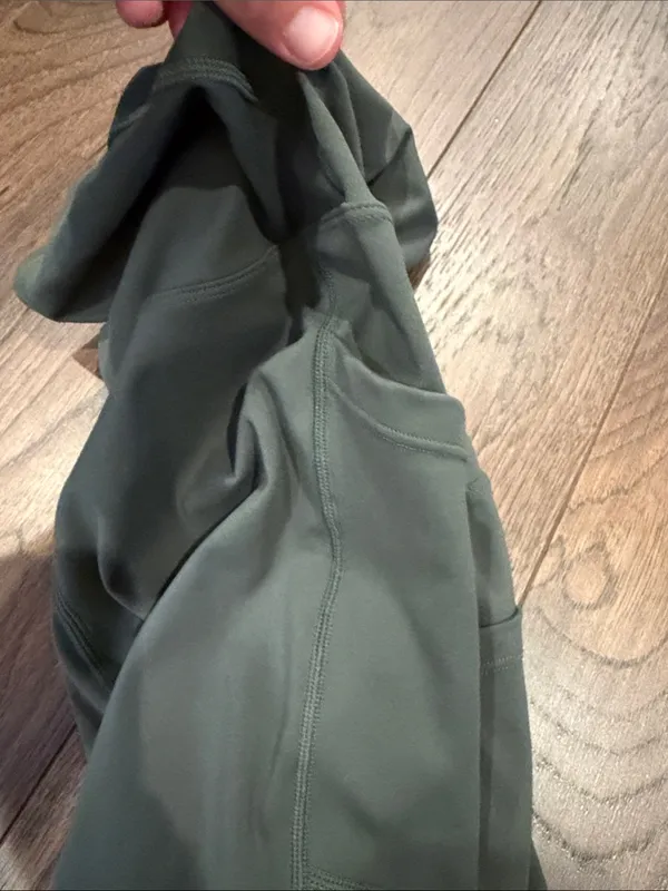 High-Waist Green Women’s Maternity Compression 6” Bike Shorts - C27-169 - Image 4