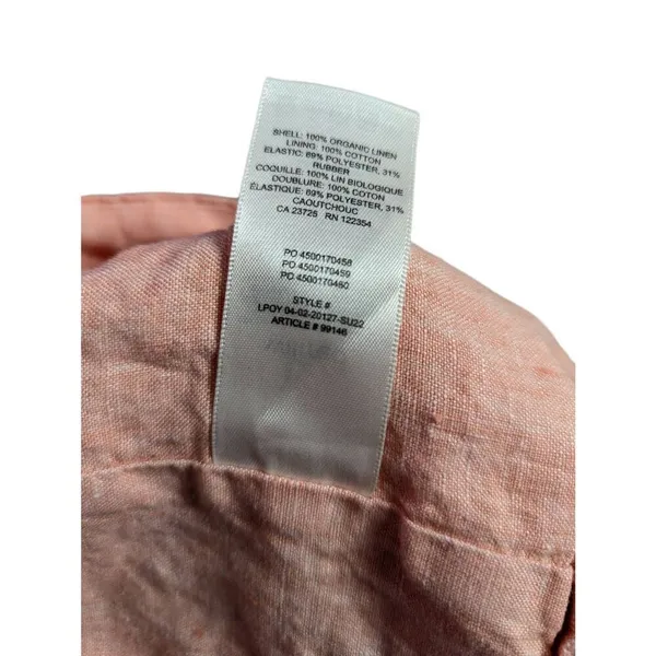 Aritzia Wilfred wander organic linen crop blouse Medium - Image 4
