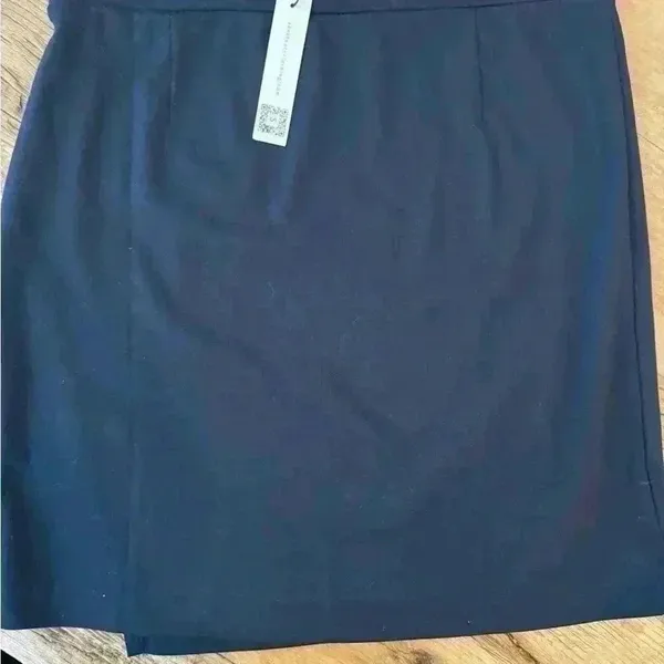 SANCTUARY Faux Wrap Mini Skirt ~ Large ~Navy ~ NWT! - Image 3