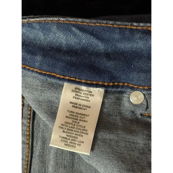 Daily Thread Women's Flare Jeans Front Pockets Button Fly Light Wash Denim Sz 4‎ - Image 4