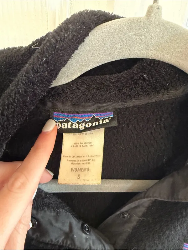 Patagonia Re-Tool Snap T Fleece Pullover Black Size Small - Image 3