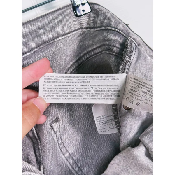 Abercrombie & Fitch 90s Straight Ultra High Rise Jeans Size 30 (10) Gray Y2K - Image 11