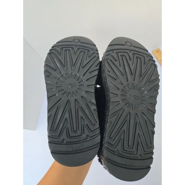 UGG Oh Fluffita Women’s Platform Slingback Slippers Size 6 Black - Image 7