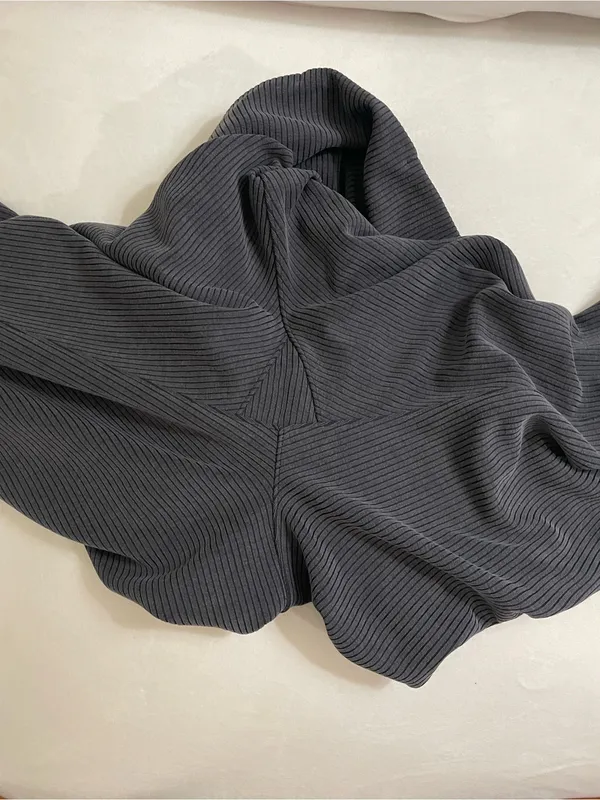 lululemon Ribbed Softstreme Zip leg High Rise Cropped 25” Pants Black Size 12 - Image 11