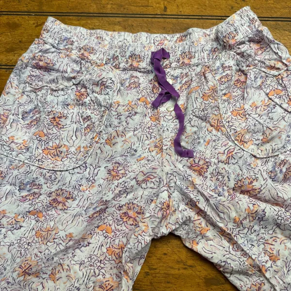 Victoria's Secret Floral Lounge Pants Pajamas Drawstring Waist Size S/P‎ - Image 4