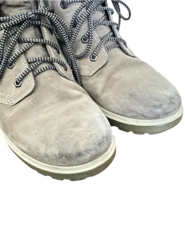 ECCO Gore-Tex Waterproof Hiking Boots Gray Leather Ankle Trail Shoes 41 US 10 - Image 8