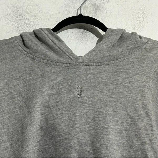 Free People Movement All Sport Hoodie Logo Heather Grey Casual Loungewear Cozy - Image 4