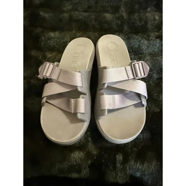 Chacos Chillos Slide Size 9 Strappy Sport Sandals purple shoes - Image 2