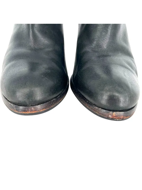 Frye Patty Artisan Zip Black Leather Ankle Boots Womens Edgy Western Size 8 - Image 9