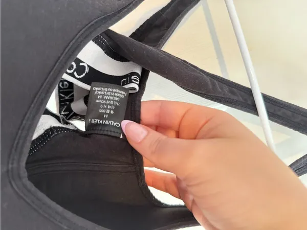 Calvin Klein Black Logo-Trim bra - Image 2