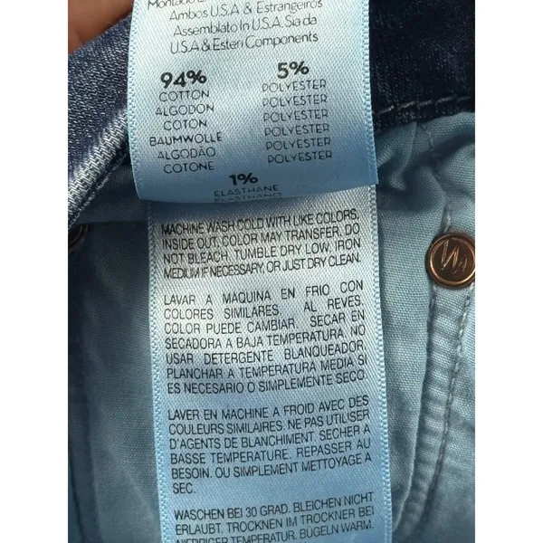 MOTHER The Looker Crop Fitty Skinny Jeans Dark Wash Women's‎ Size 26 - Image 10