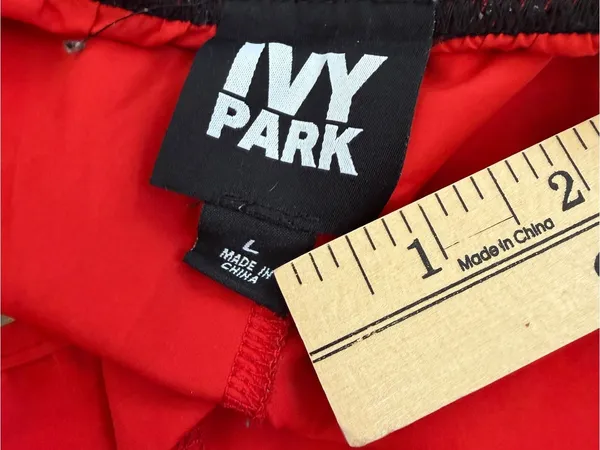 IVY PARK Red Women’s Athletic Running Shorts with Branded Waistband - Image 5