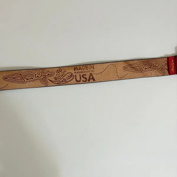 Unisex JON WYE Leather Paisley Belt Western Retro Made in USA Men Women 46.5" - Image 11