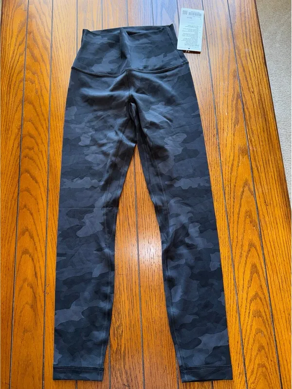 Lululemon Align High-Rise 25” Heritage Camo Deep Coal Black Size 4 NWT - Image 3