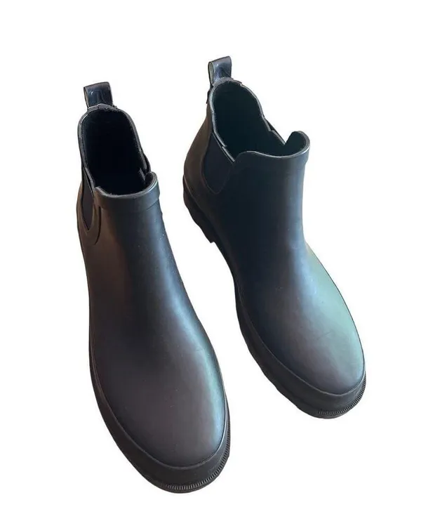 Matt & Nat Women's Size 10 Lane Shoe Rubber Ankle Welly Boots Black New in Box - Image 6