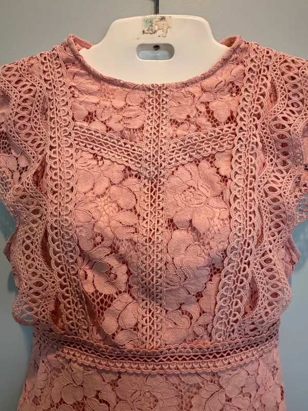 Baltic Born Nessa Lace Blush Midi Dress size Small New With Tags - Image 11