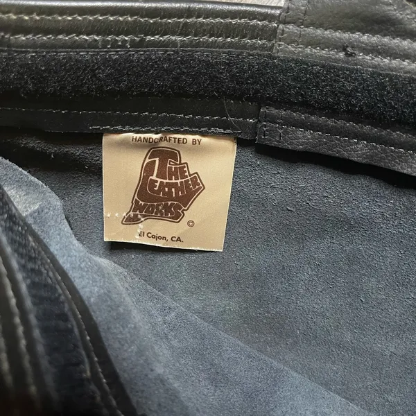 🐱THE LEATHER WORKS Black Leather Briefcase Bag - Image 7