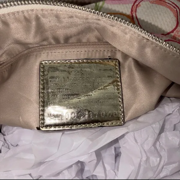 Y2K Coach Scribble Logo Signature Crossbody Handbag Poppy Edition Vintage - Image 6