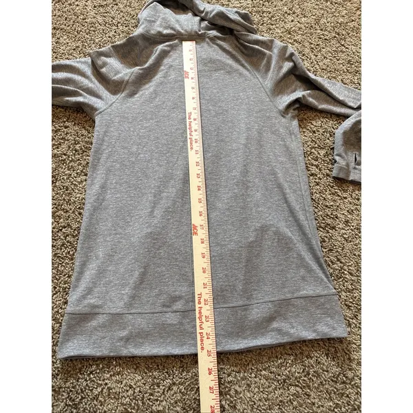 Lululemon Make A Move Long Sleeve Cowl Neck Top Womens Size 6 Gray Rulu Fabric - Image 6