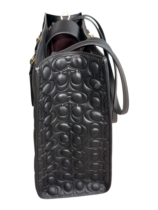 NWT Coach Maggie Large Tote Bag In Signature Leather Black 100% Authentic - Image 7