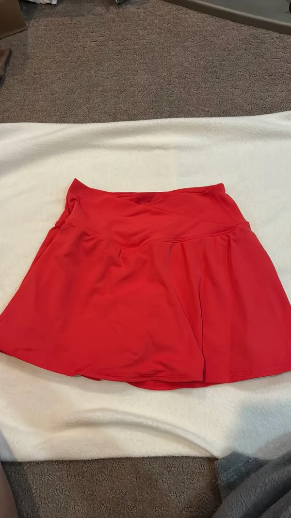90 Degrees by Reflex red + black active skort - Image 2
