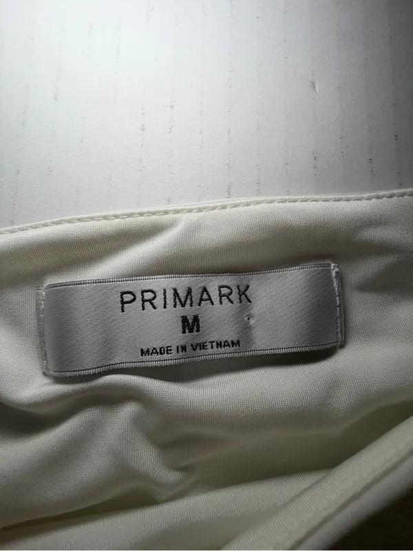 Primark Ivory Asymmetrical cape One-Shoulder Top - Image 3