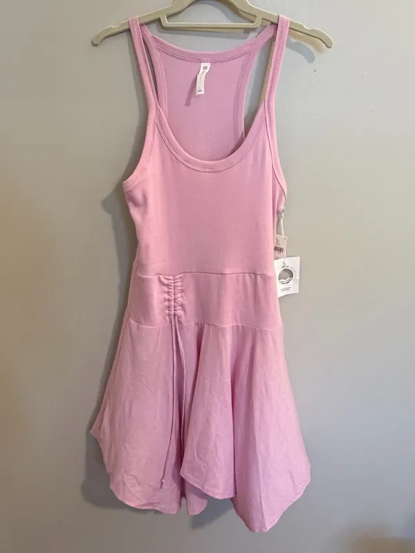 Daily Practice Half Pipe Mini Dress Pink Size M - Image 3