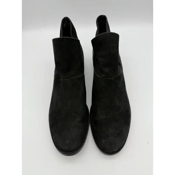 Eileen Fisher Vero Cuoio Suede Booties 6 Concert 1.5" Heel Minimal Work Travel - Image 3