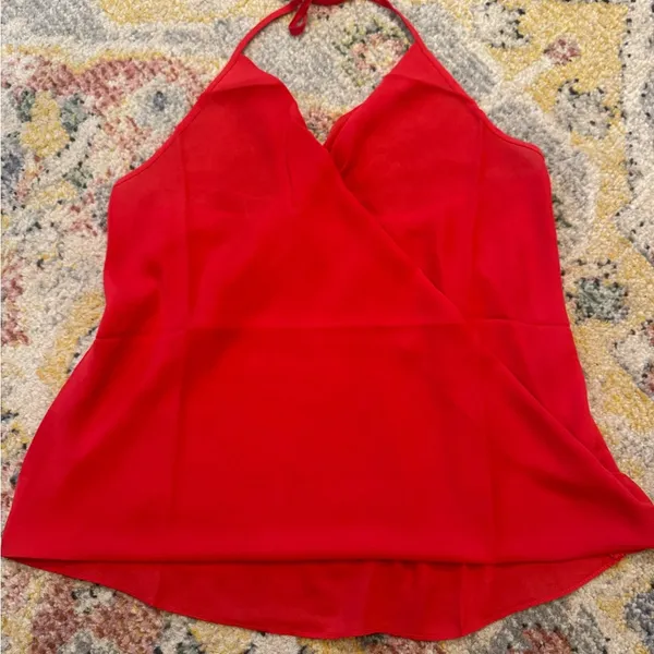 Chic Red Women's Halter Top - Image 3