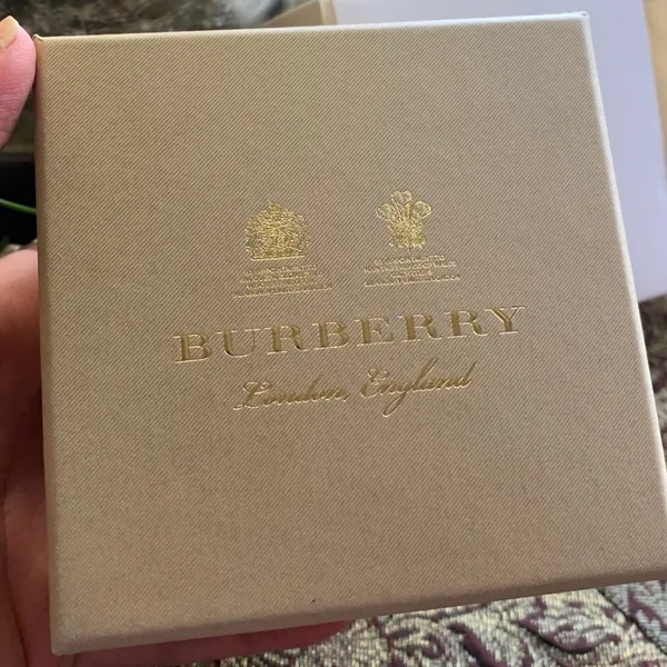 Authentic BURBERRY Silver "F" crystal ball Keychain/charm/pendant - Image 3