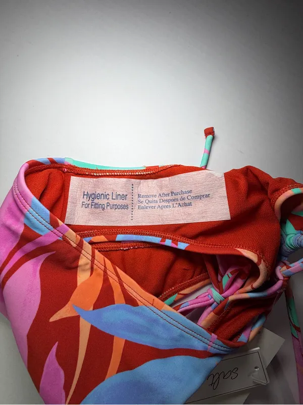 Salt + Cove Multi-Color Tropical Tie-Side Bikini Bottoms - Image 6