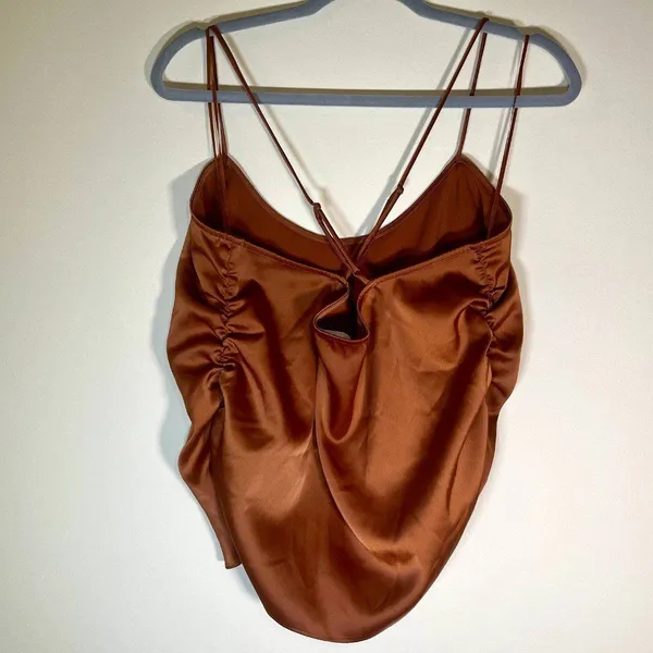 Good American | Copper Ruched Cami | Size 3 Large - Image 2
