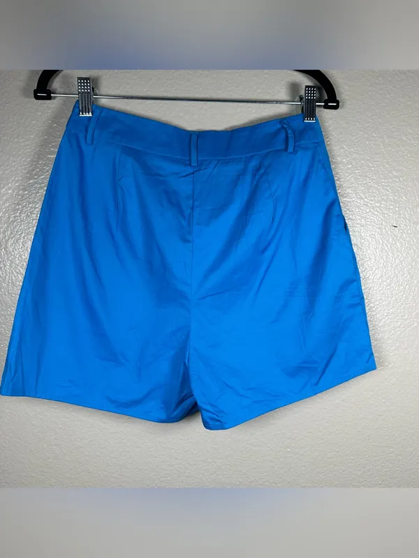 Commence Classic High-Waist Blue Women's Shorts SZ:S - Image 3