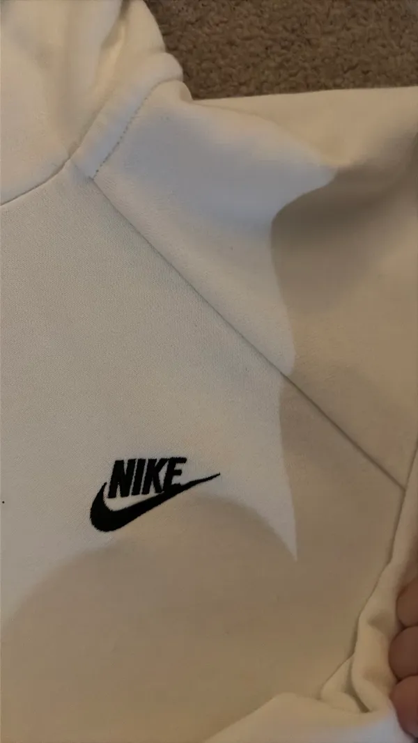 White Nike Women’s Hoodie - Image 2